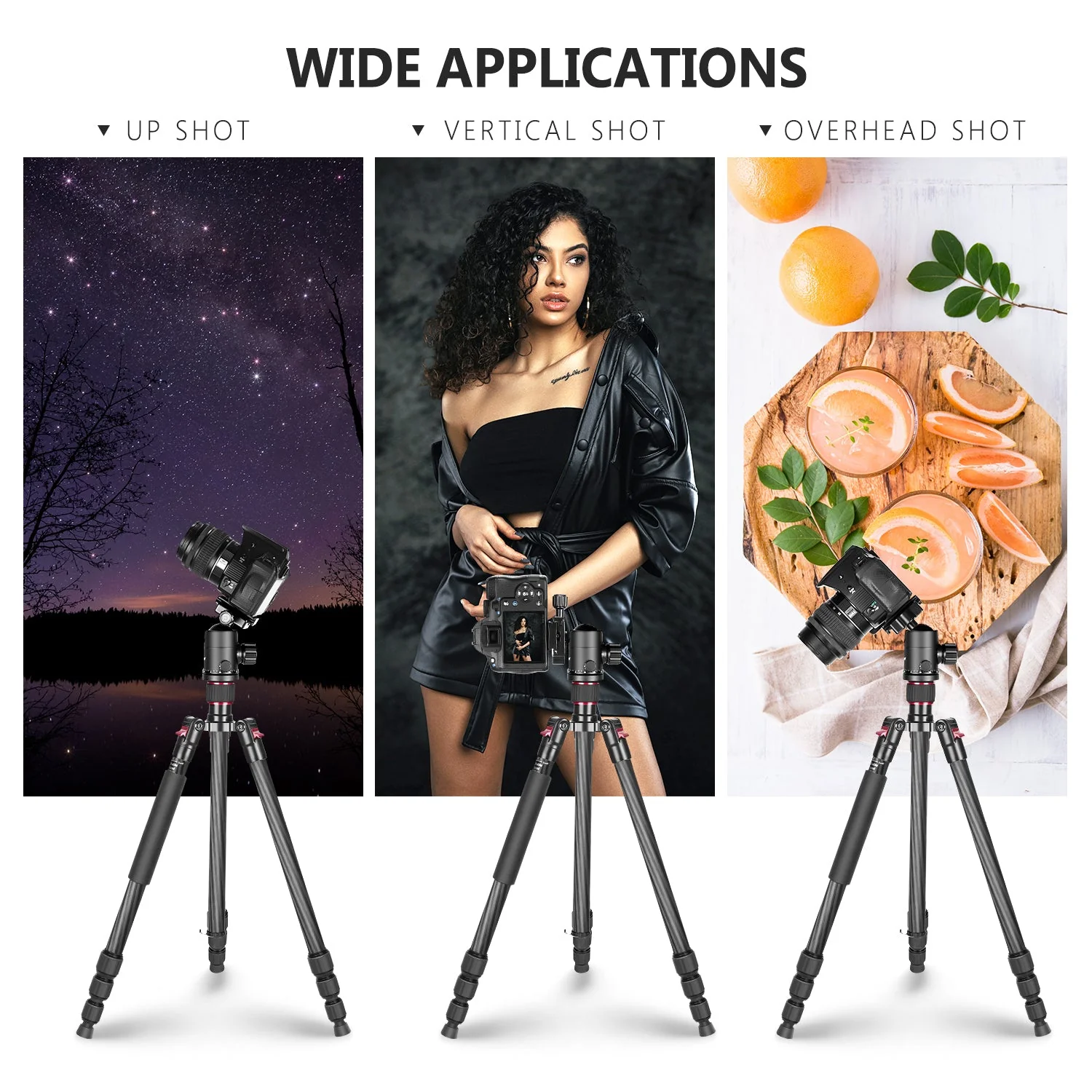 NEEWER N55C 68" Carbon Fiber Monopod Tripod - Image 5