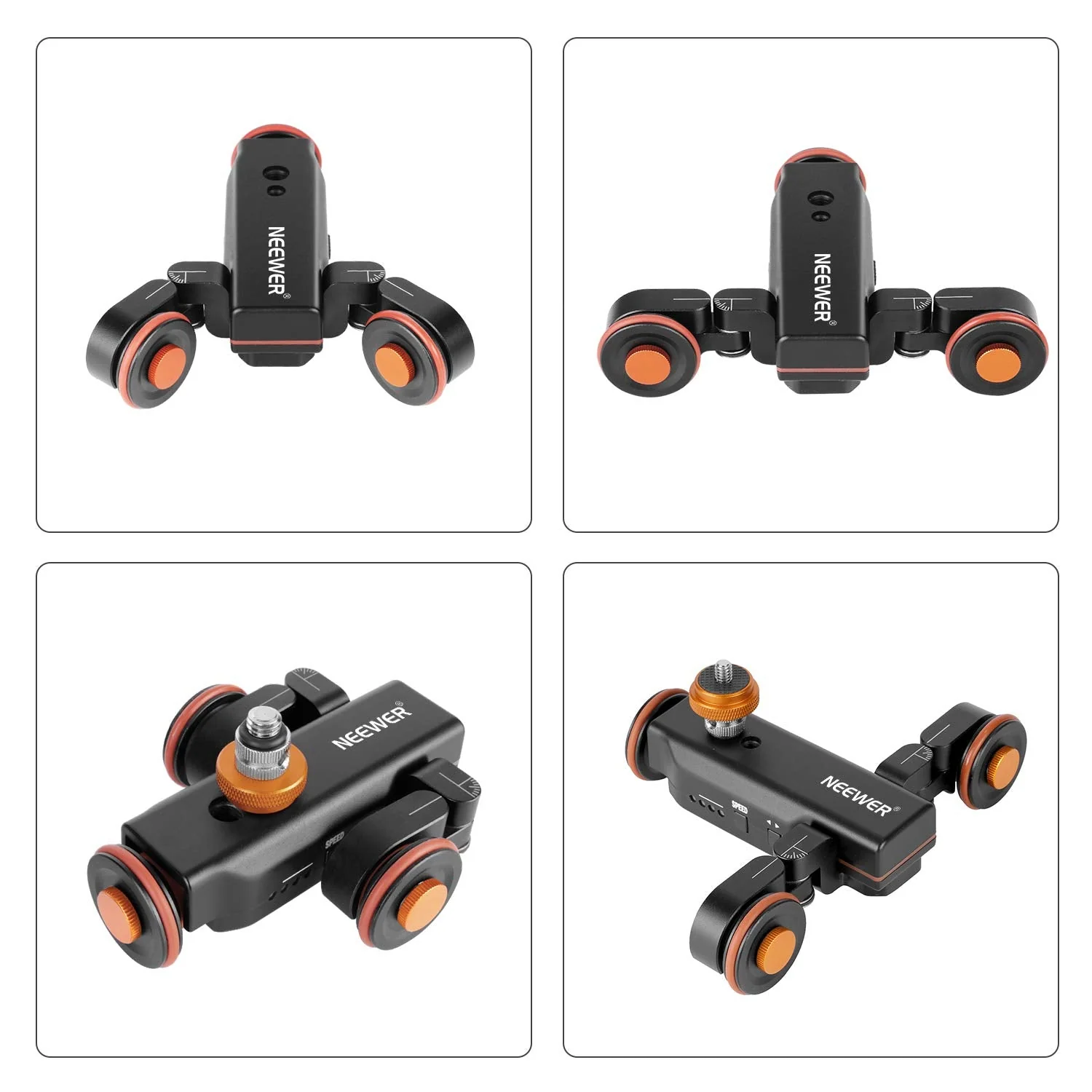NEEWER DL100 3-Wheels 3-Speed Wireless Video Camera Dolly with Remote Control - Image 6